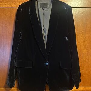 Banana Republic Midnight Blue Velvet Women’s Jacket